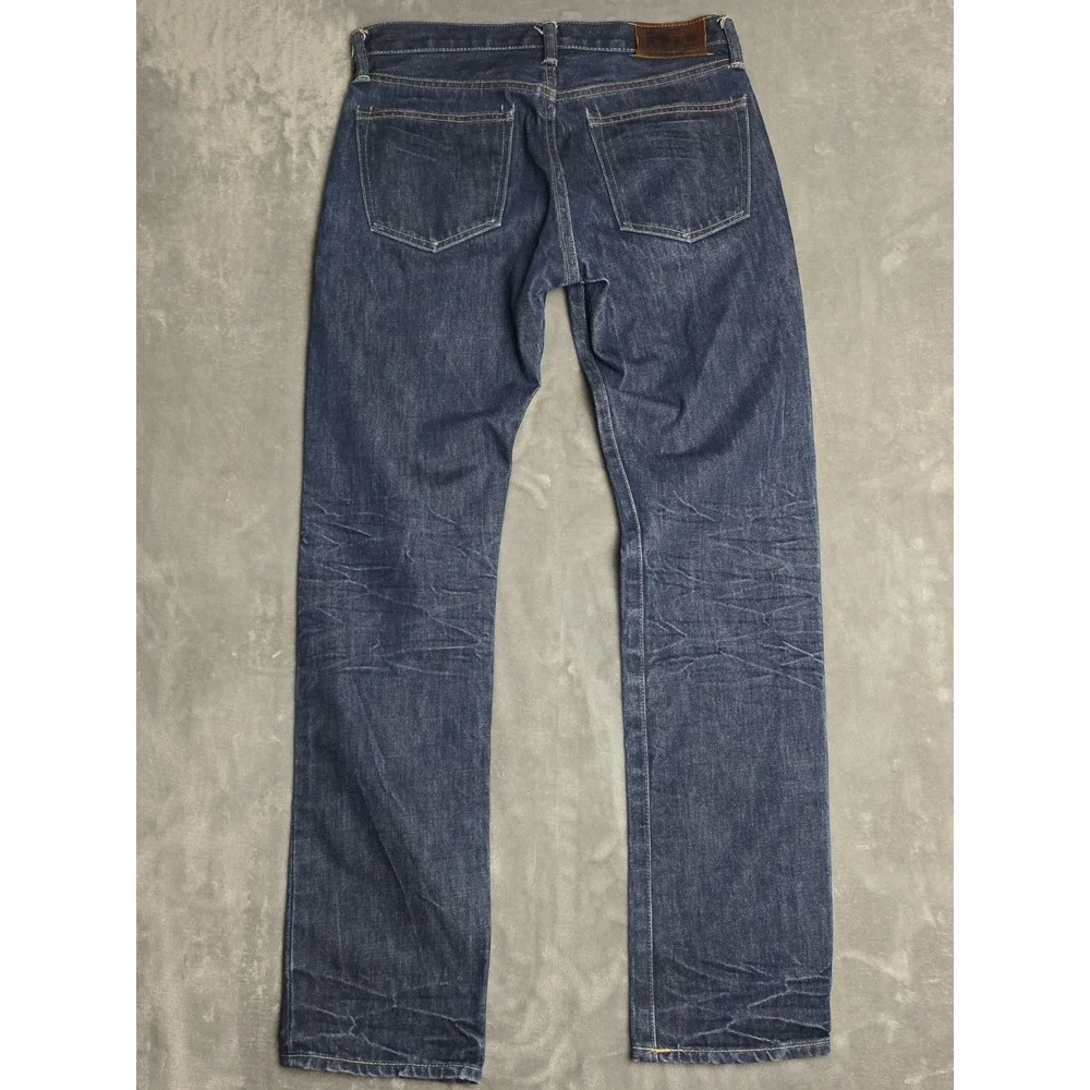 Ralph Lauren 381 slim Fit Jeans 3030 Dark Blue Wash Whiskers RL Pocket...